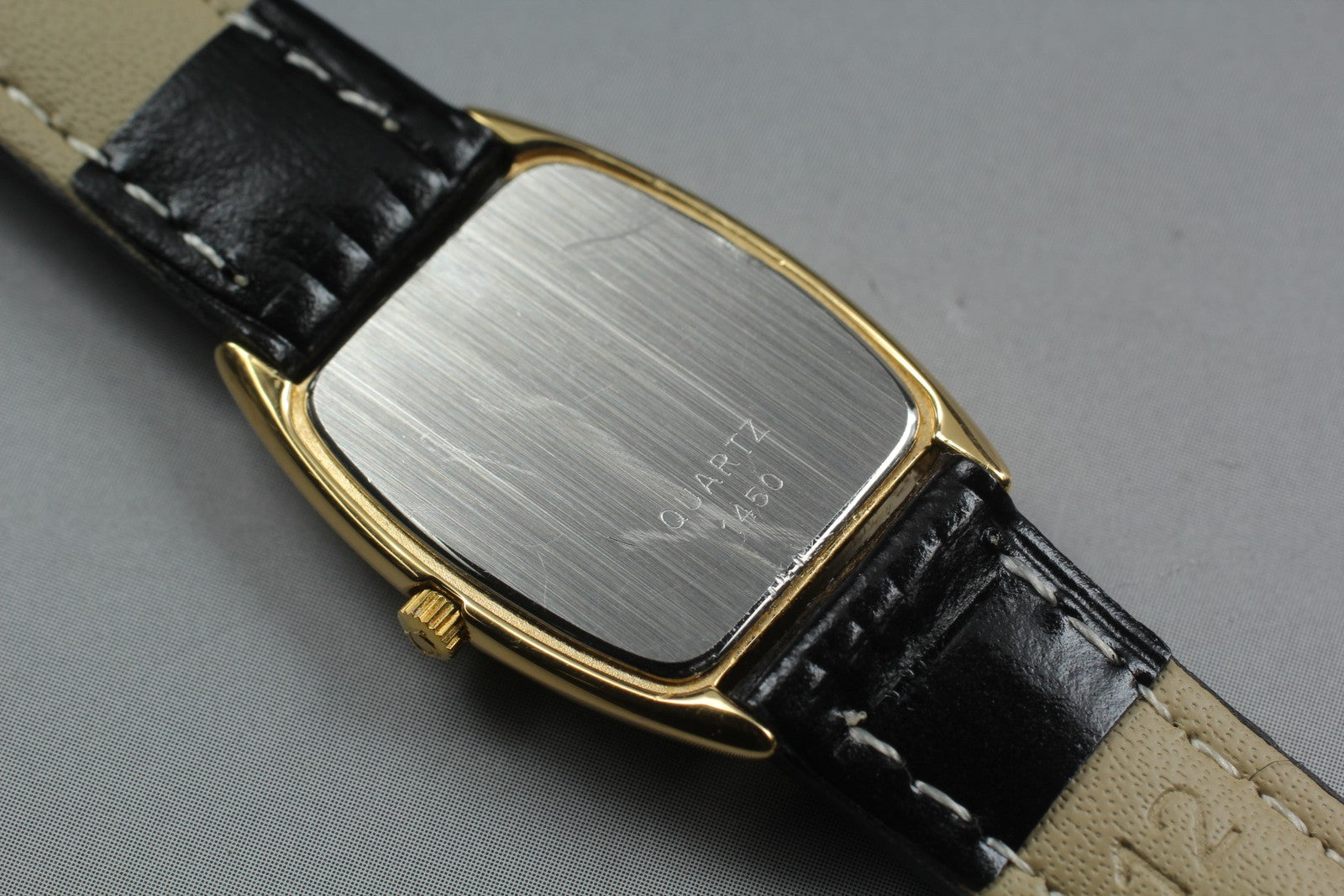 1984 Near MINT OMEGA De Ville 19mm 591.0299 Quartz Cal.1450 Gold Women's Vintage