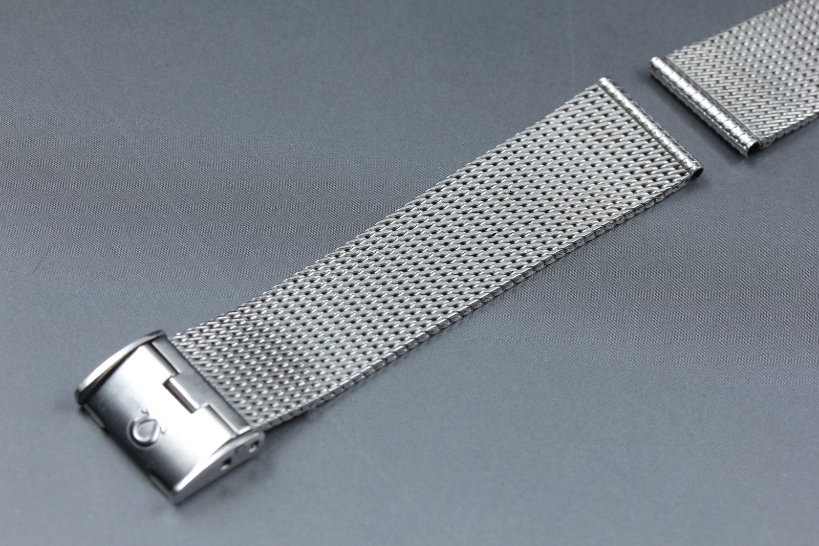 Near MINT OMEGA Milanese/Mesh Band 2038 18mm Bracelet Silver Men's Vintage
