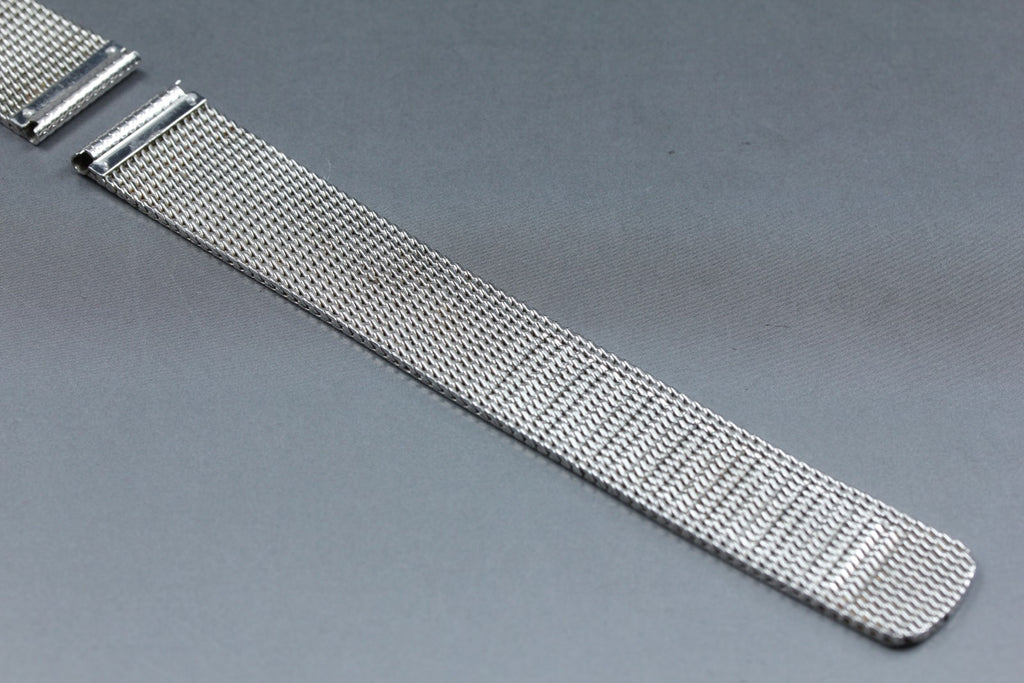 Near MINT OMEGA Milanese/Mesh Band 2038 18mm Bracelet Silver Men's Vintage