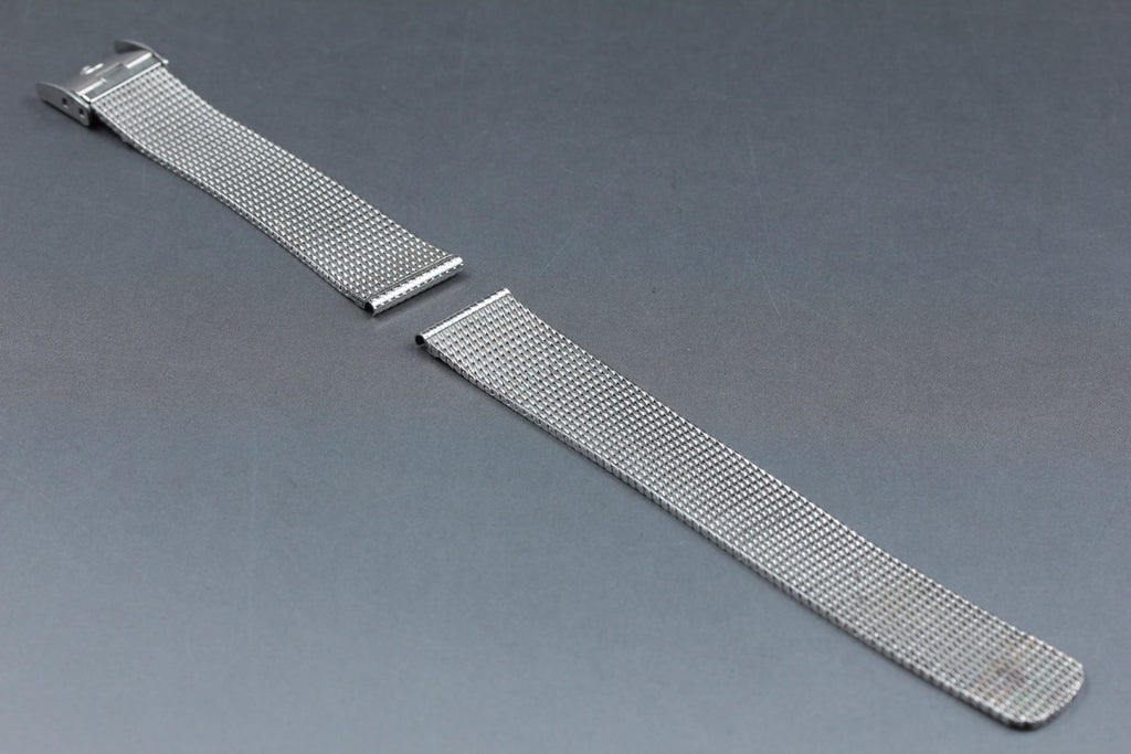 Near MINT OMEGA Milanese/Mesh Band 2038 18mm Bracelet Silver Men's Vintage