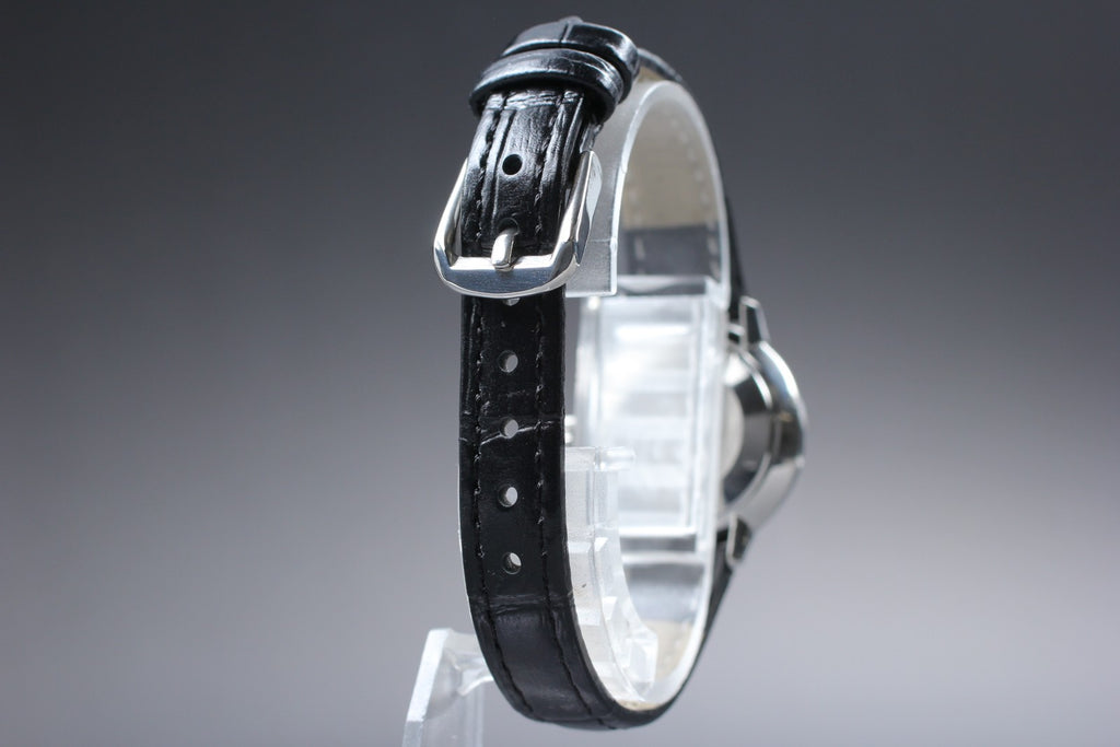 Near MINT OMEGA Seamaster De Ville TOOL.102 25mm Manual Black Women's Vintage