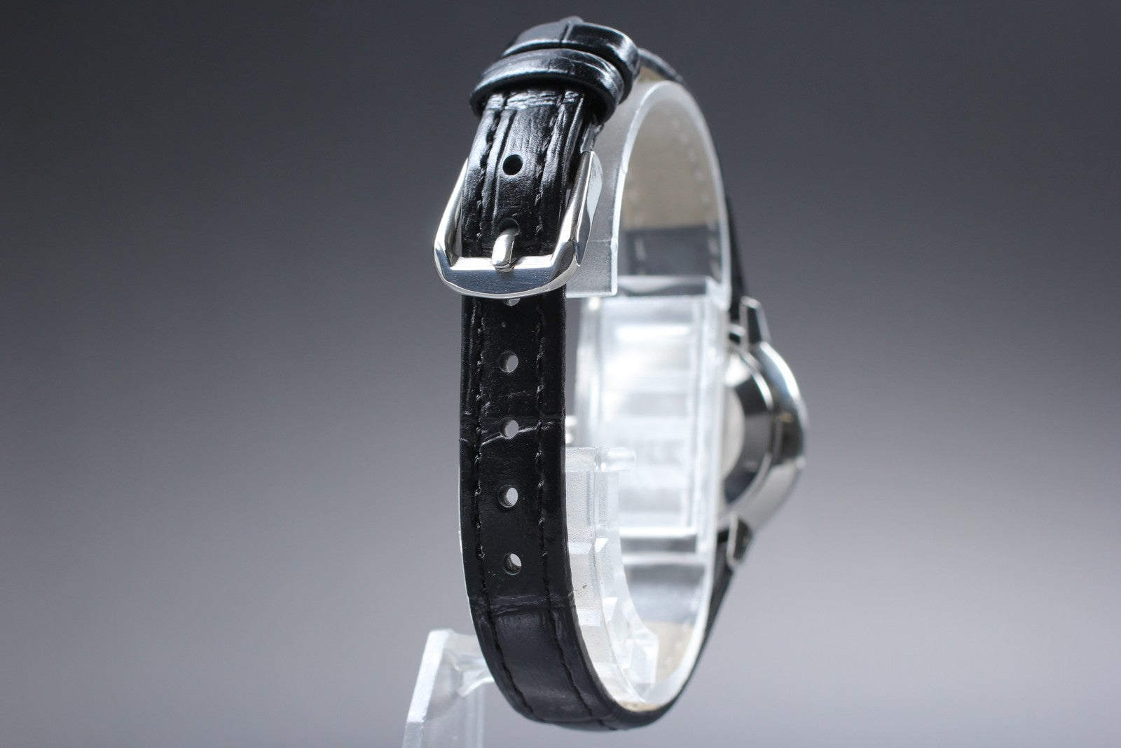 Near MINT OMEGA Seamaster De Ville TOOL.102 25mm Manual Black Women's Vintage