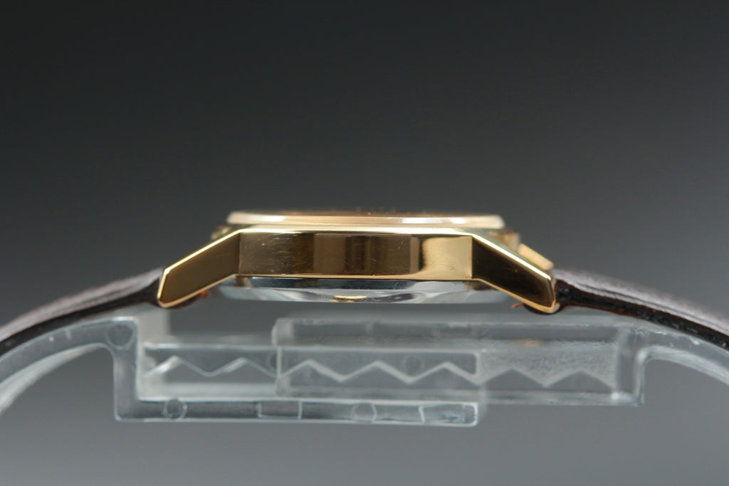 1975 Near MINT OMEGA De Ville 24mm 511.0508 Manual Gold Dial Women's Vintage