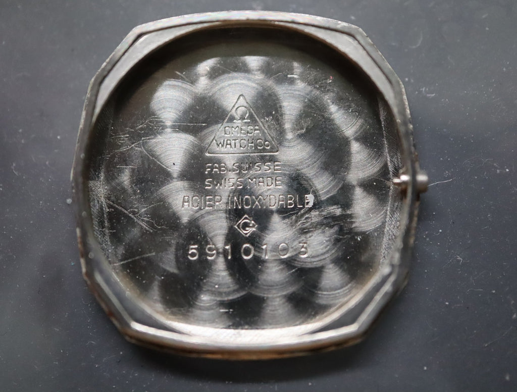1980 Near MINT OMEGA De Ville 24mm 591.0103 Quartz Silver Dial Women's Vintage