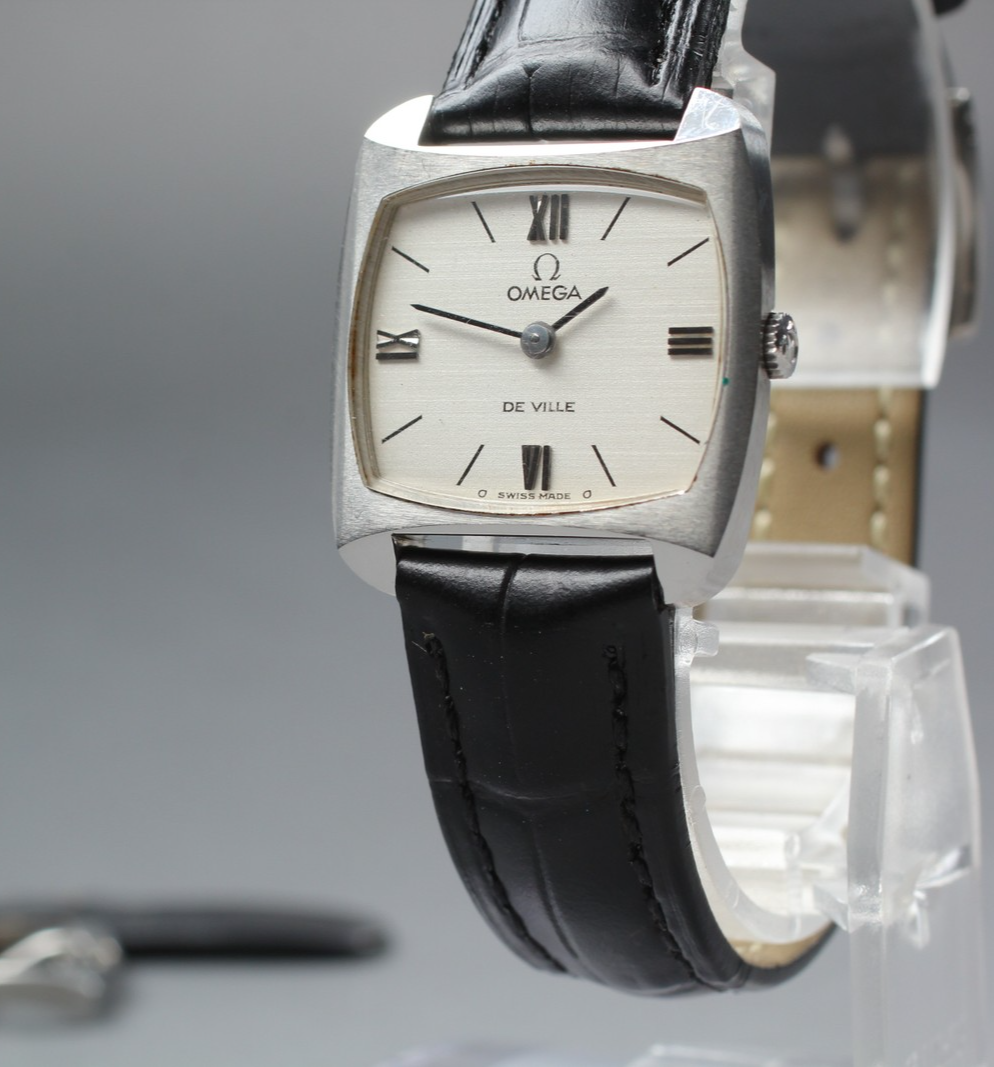 1970 OMEGA De Ville 25mm 511.305 Manual Cal.620 Silver Roman Women Vintage Exc+5