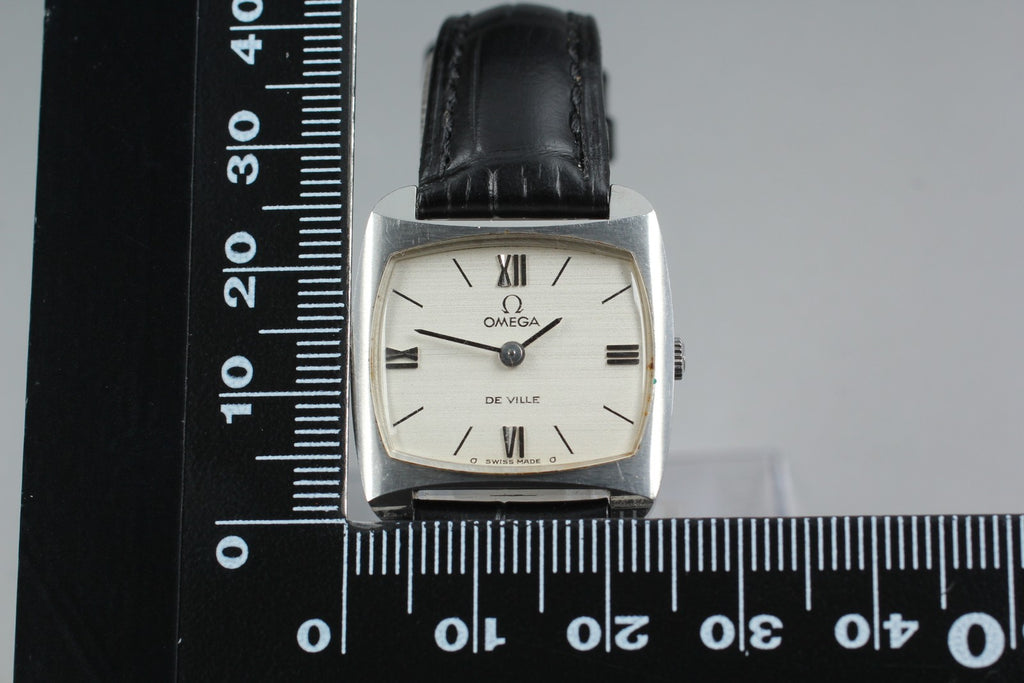 1970 OMEGA De Ville 25mm 511.305 Manual Cal.620 Silver Roman Women Vintage Exc+5