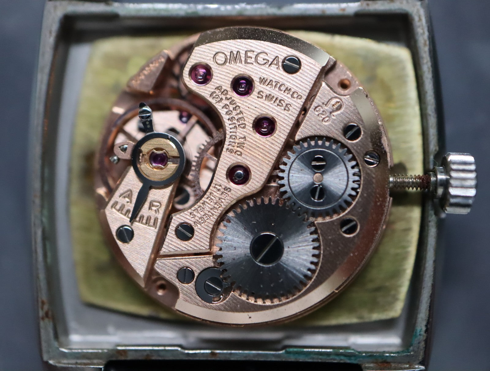 1970 OMEGA De Ville 25mm 511.305 Manual Cal.620 Silver Roman Women Vintage Exc+5