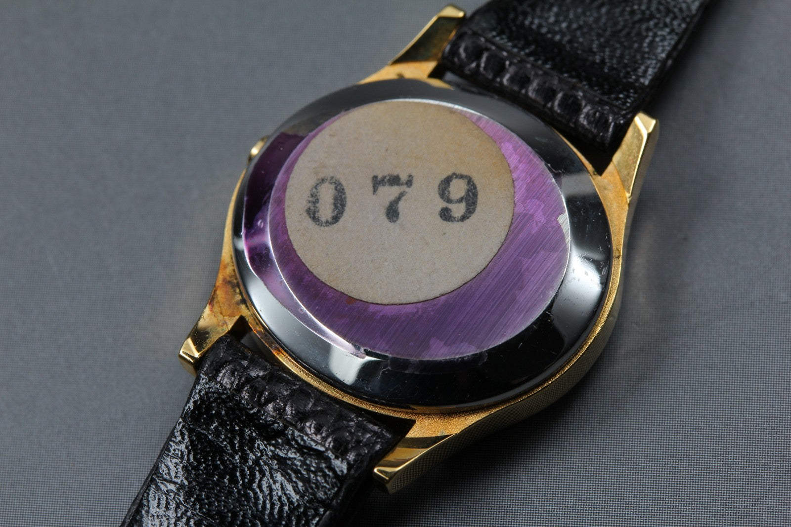 1978 Top MINT/Box OMEGA De Ville 23mm 591.0022 Quartz Gold Dial Women's Vintage