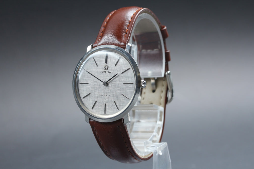 1970 Near MINT OMEGA De Ville 33mm 111.077 Manual Cal.620 Silver Men's Vintage