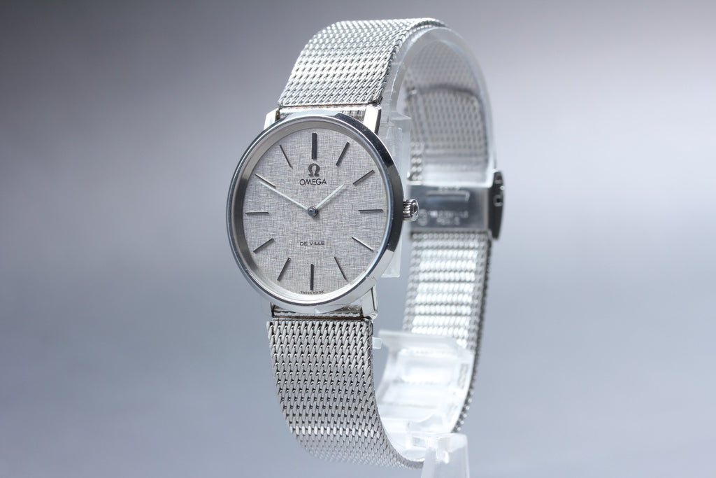 1972 Near MINT OMEGA De Ville 33mm 111.0107 Manual Silver Dial Men's Vintage