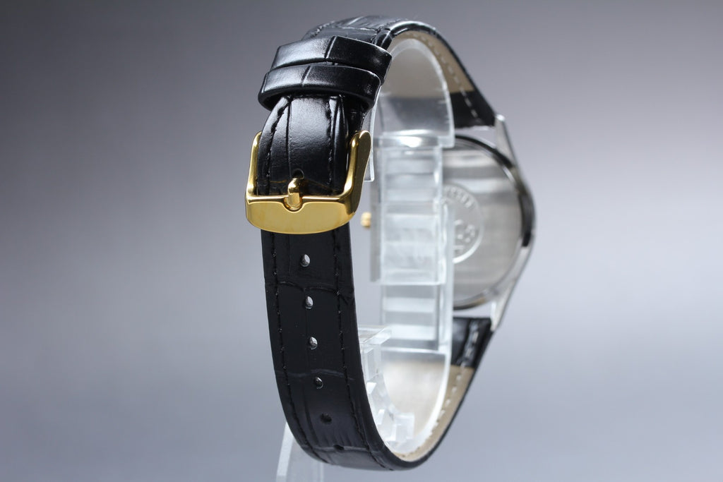 1987 Near MINT OMEGA Seamaster 33mm 196.0251 Quartz Gold Roman Men's Vintage