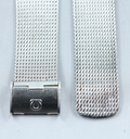 Near MINT OMEGA Milanese/Mesh Band 2038 18mm Stainless Steel Silver Men Vintage