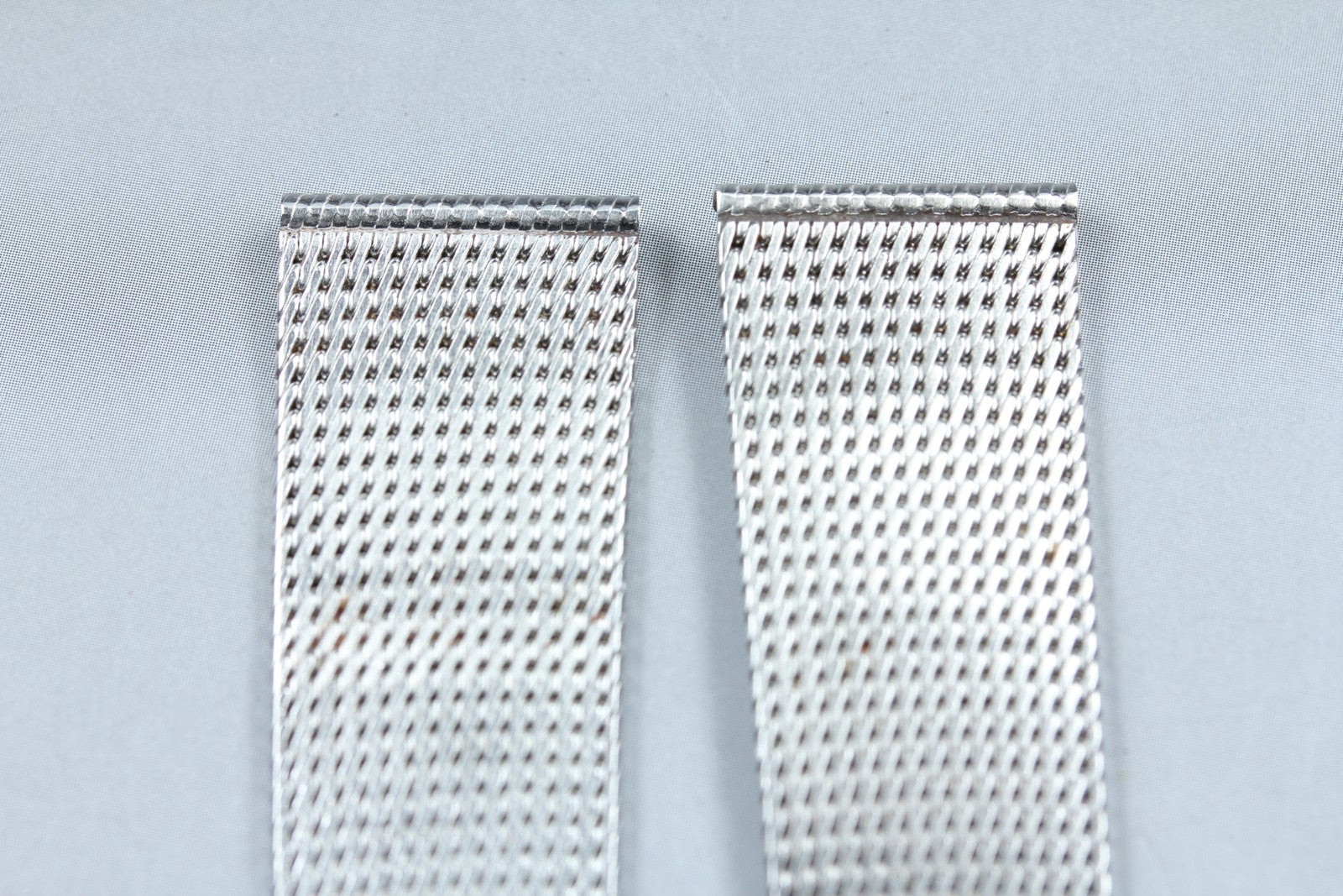 Near MINT OMEGA Milanese/Mesh Band 2038 18mm Stainless Steel Silver Men Vintage