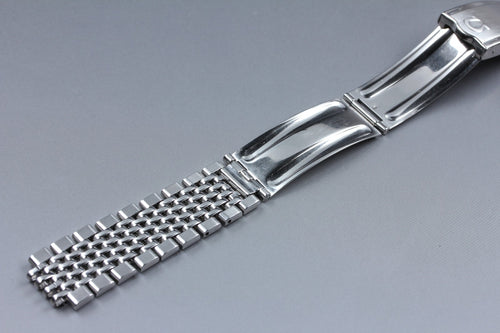 Near MINT OMEGA Beads of Rice Bracelet FF570/1037 18mm Silver Men's Vintage