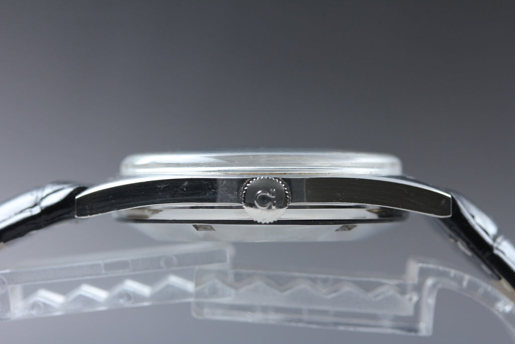 1968 Near MINT OMEGA Geneve 34mm Ref.165.041 Automatic Silver Dial Men's Vintage