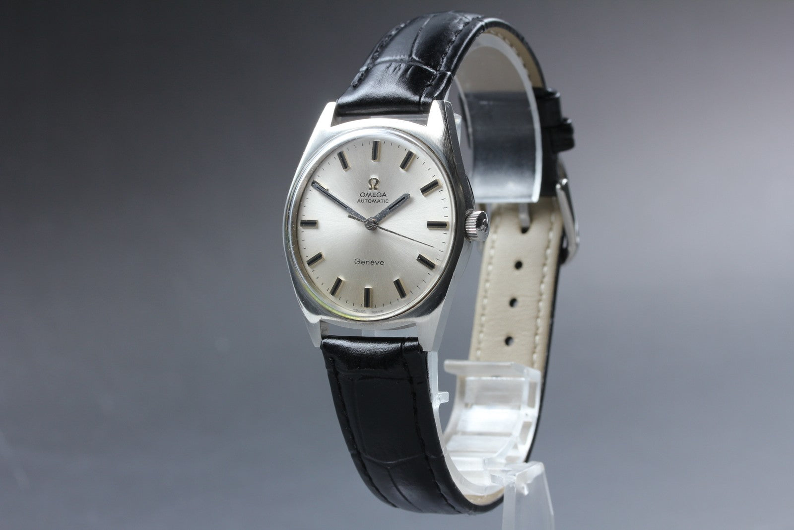 1968 Near MINT OMEGA Geneve 34mm Ref.165.041 Automatic Silver Dial Men's Vintage
