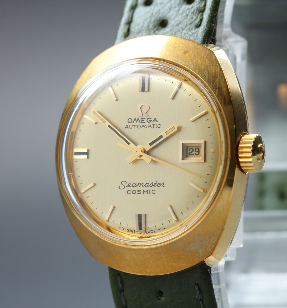 Near MINT OMEGA Seamaster Cosmic 24mm Ref.566.018 Automatic Gold Women's Vintage