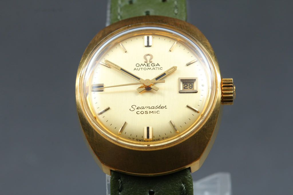 Near MINT OMEGA Seamaster Cosmic 24mm Ref.566.018 Automatic Gold Women's Vintage
