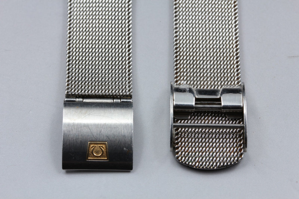 Near MINT OMEGA Milanese/Mesh Band 2062 20mm Stainless Bracelet Men's Vintage