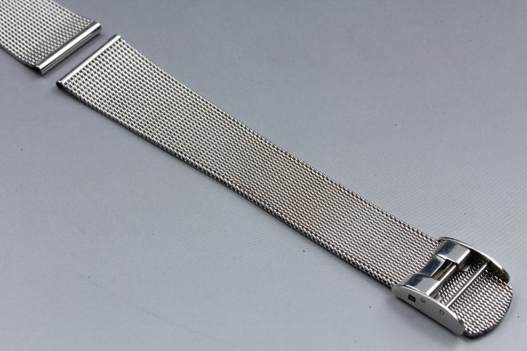 Near MINT OMEGA Milanese/Mesh Band 2062 20mm Stainless Bracelet Men's Vintage
