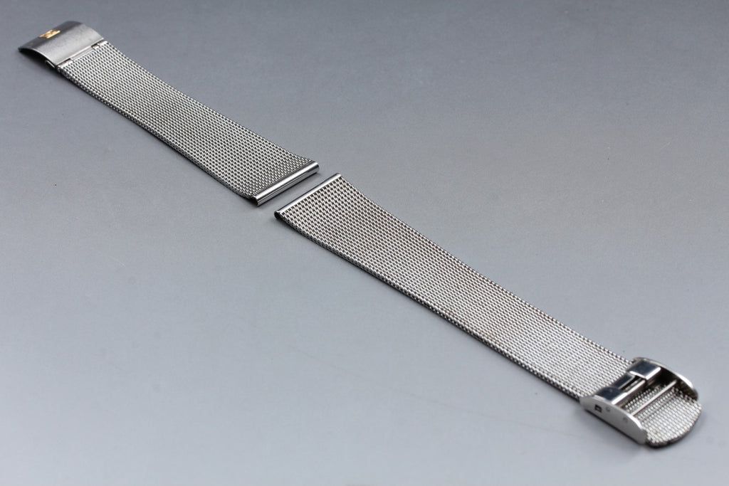 Near MINT OMEGA Milanese/Mesh Band 2062 20mm Stainless Bracelet Men's Vintage