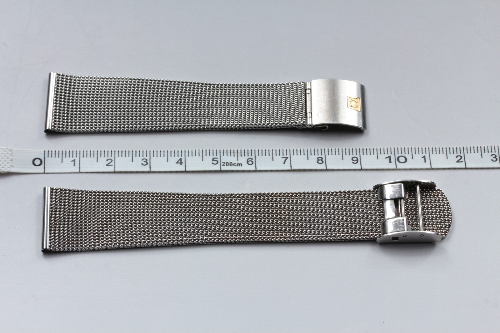 Near MINT OMEGA Milanese/Mesh Band 2062 20mm Stainless Bracelet Men's Vintage