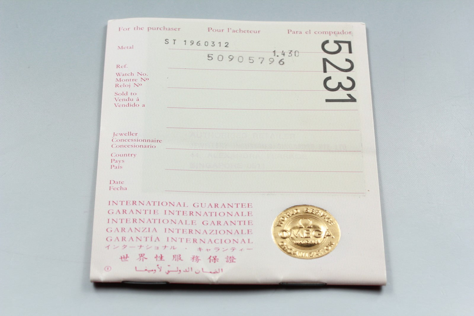 1988 Near MINT/Box, Paper OMEGA De Ville 32mm 196.0312.1 Quartz Men's Vintage