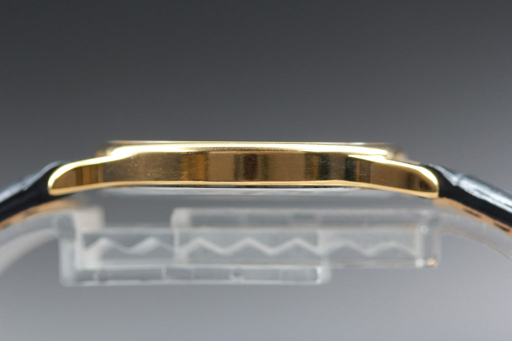 Serviced 1984 Near MINT OMEGA De Ville 32mm 195.0039 Quartz Gold Men's Vintage