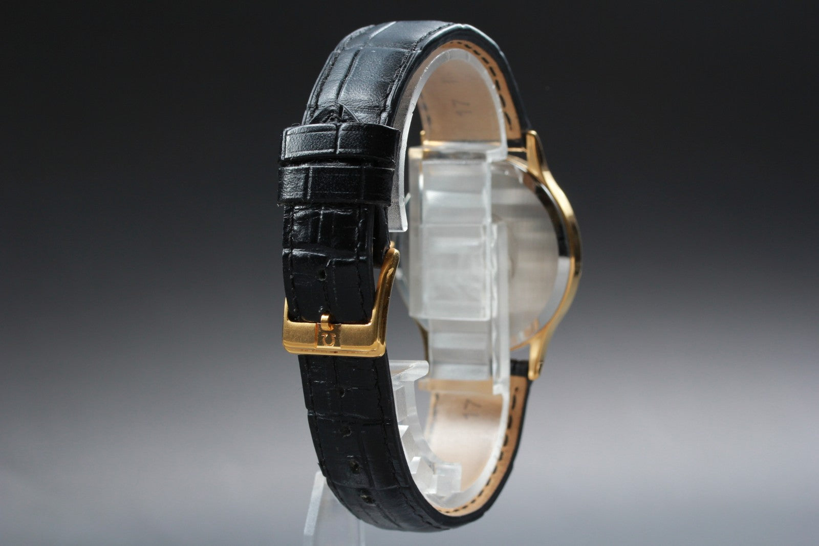 Serviced 1984 Near MINT OMEGA De Ville 32mm 195.0039 Quartz Gold Men's Vintage