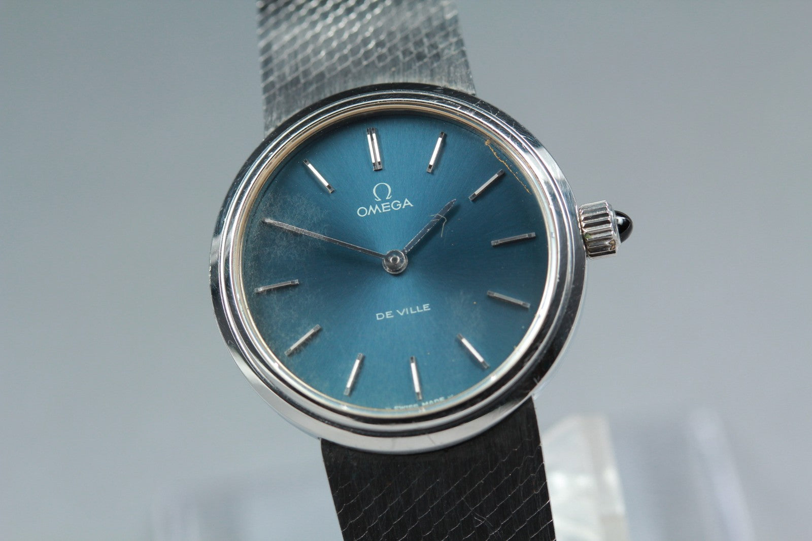 1976 OMEGA De Ville 26mm 511.0537 Manual Cal.625 Navy Dial Women Vintage Exc+5