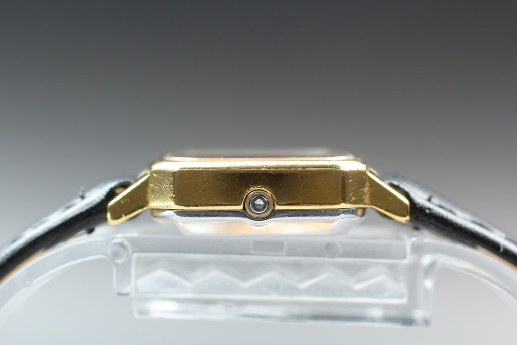 1978 New MINT OMEGA De Ville 23mm 591.0049 Quartz Cal.1350 Gold Women's Vintage