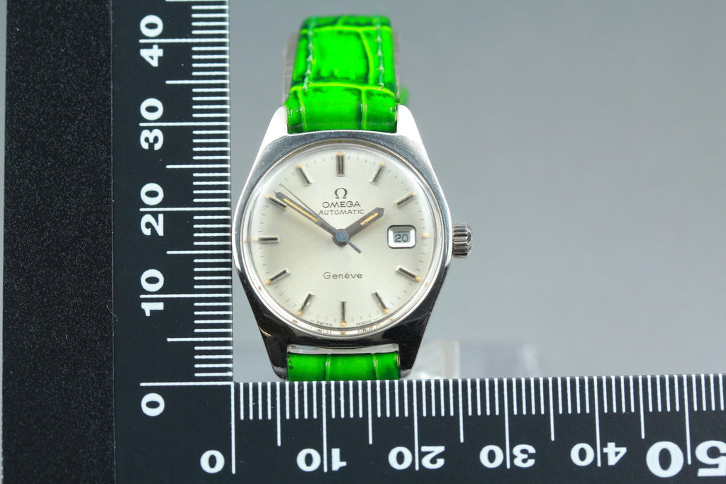 1973 Near MINT / Box OMEGA Geneve 24mm 566.036 Automatic Silver Women's Vintage