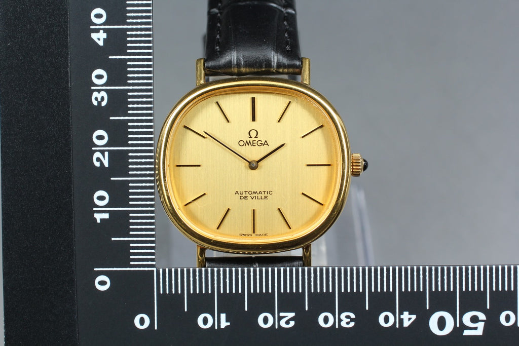 1973 Near MINT OMEGA De Ville 32mm 151.777 Automatic Gold Dial Men's Vintage