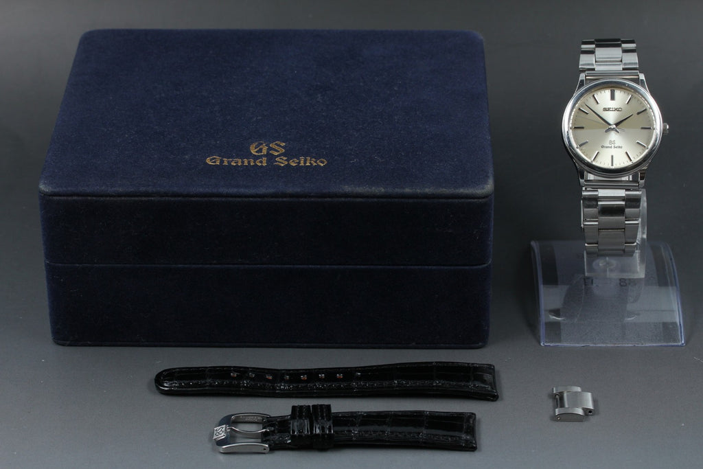 1999 Near MINT/Box SEIKO Grand Seiko 8J55-0A10 34mm Quartz Silver Men's Vintage