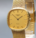 Near MINT LONGINES 150 3344 30mm Quartz L150.4 Gold Dial Men's Watch Vintage