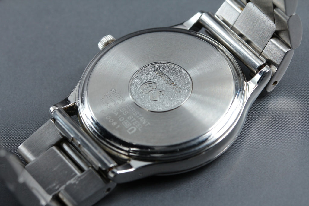1999 Near MINT/Box SEIKO Grand Seiko 8J55-0A10 34mm Quartz Silver Men's Vintage