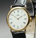 1991 Near MINT OMEGA 32mm De Ville 195.0075.2 Quartz White Roman Men's Vintage
