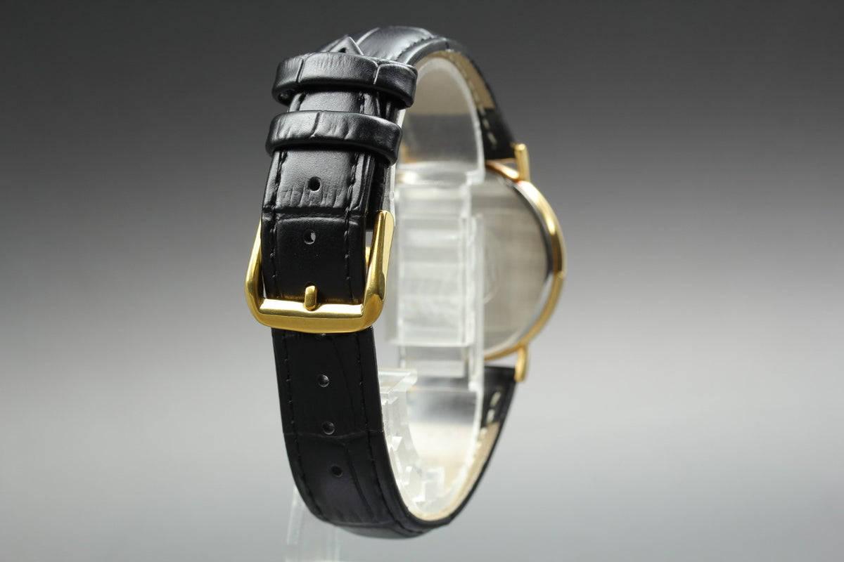 1991 Near MINT OMEGA 32mm De Ville 195.0075.2 Quartz White Roman Men's Vintage