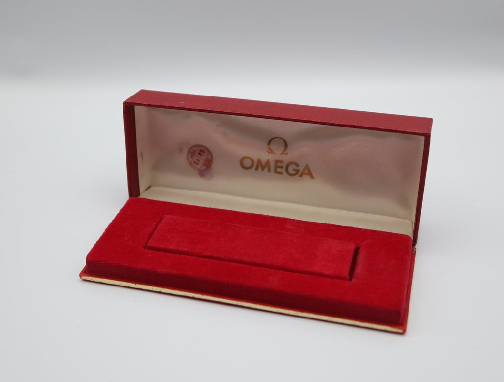Near MINT OMEGA Vintage Red Watch Box Genuine Case Only From JAPAN #2090