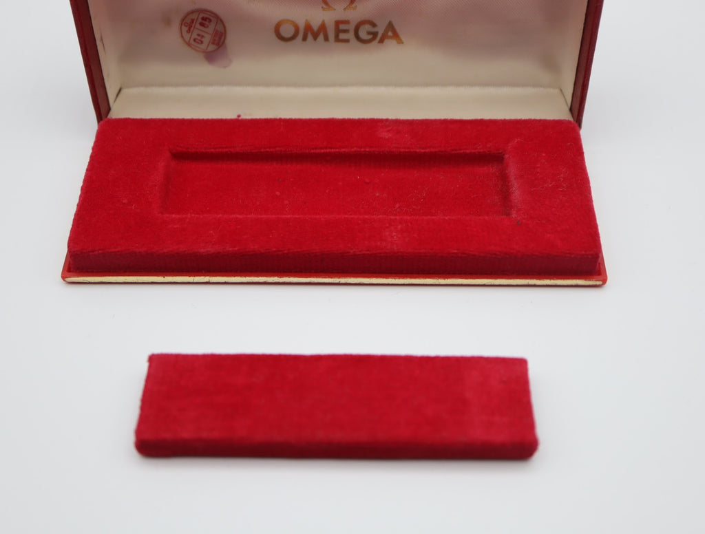 Near MINT OMEGA Vintage Red Watch Box Genuine Case Only From JAPAN #2090