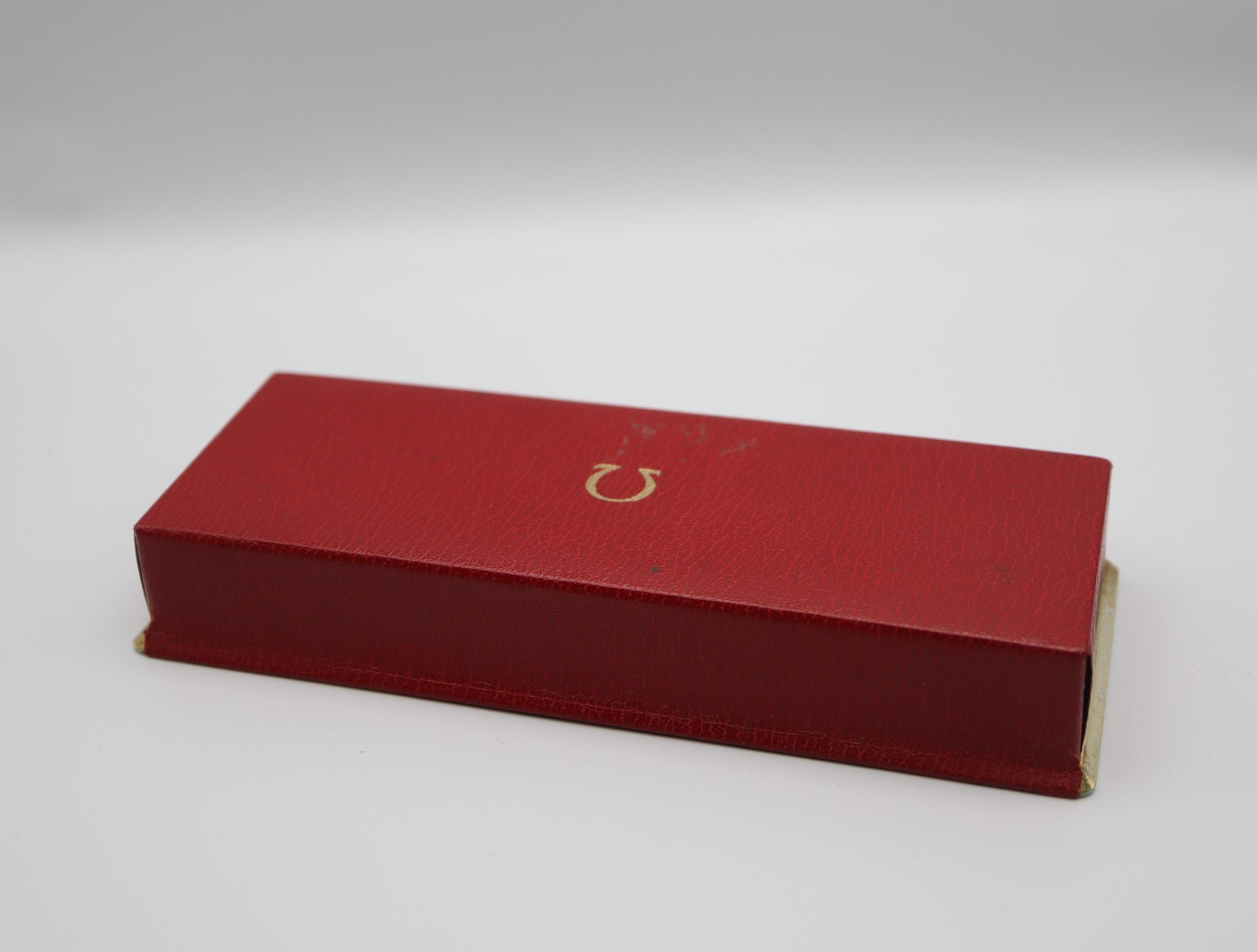 Near MINT OMEGA Vintage Red Watch Box Genuine Case Only for Men's JAPAN #2091