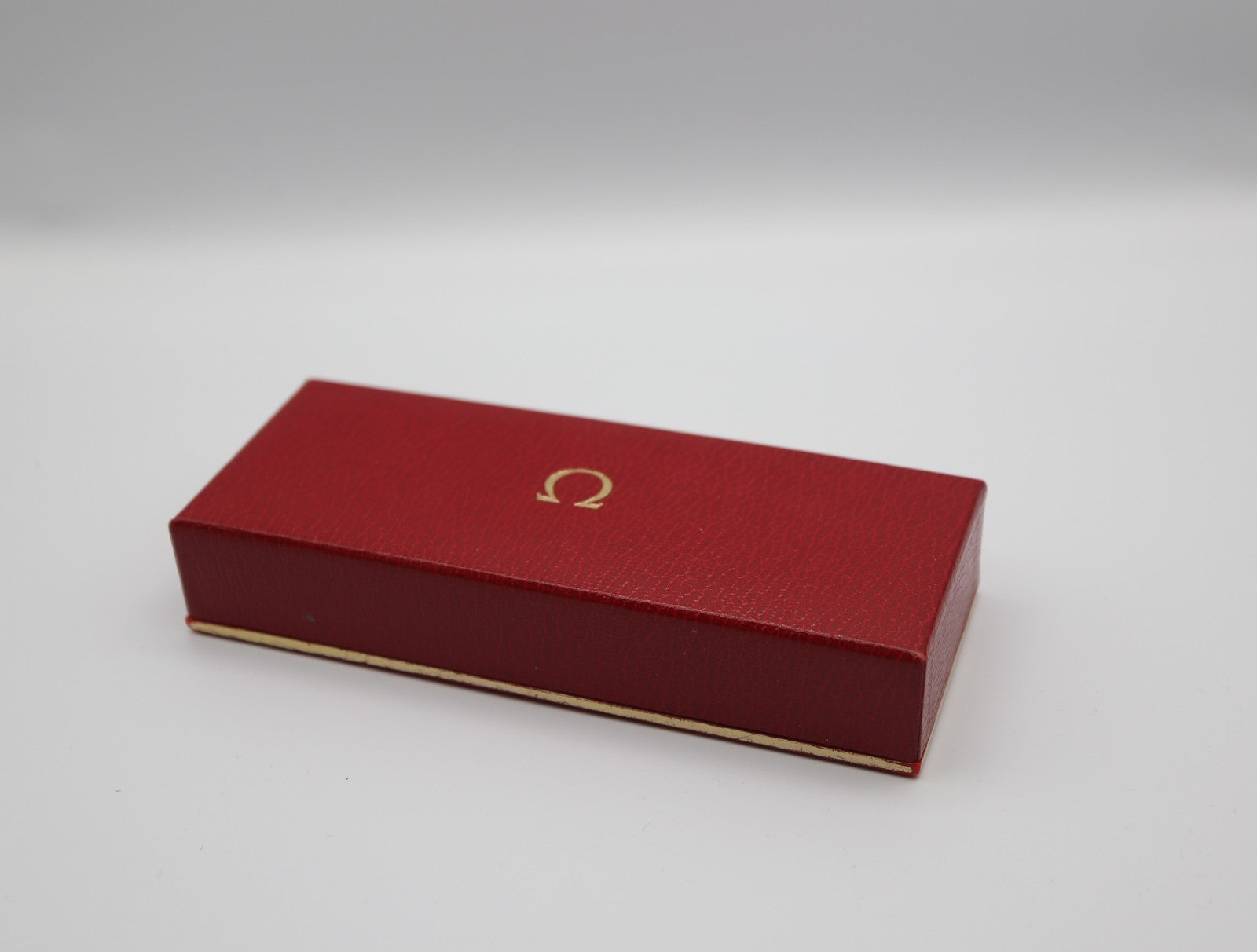 Near MINT OMEGA Vintage Red Watch Box Genuine Case Only From JAPAN #2090