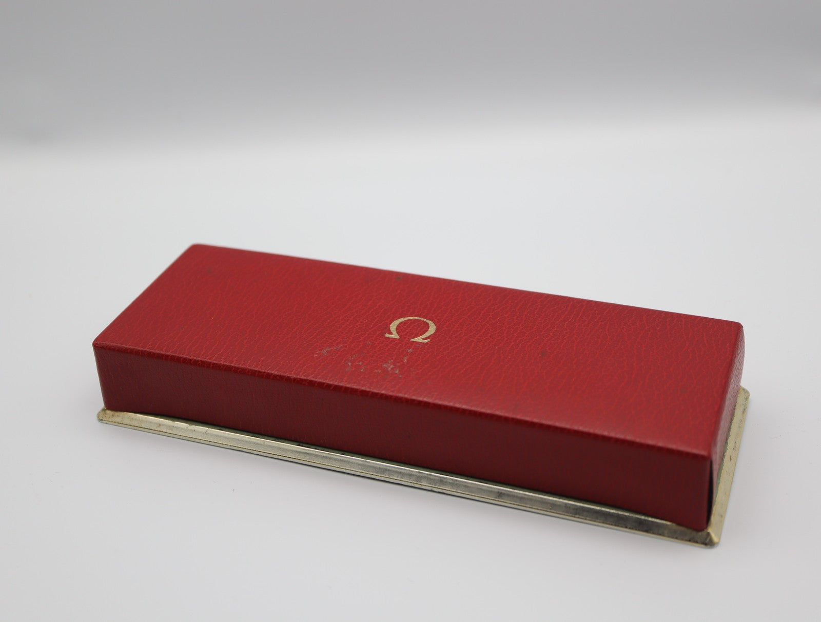 Near MINT OMEGA Vintage Red Watch Box Genuine Case Only for Men's JAPAN #2091