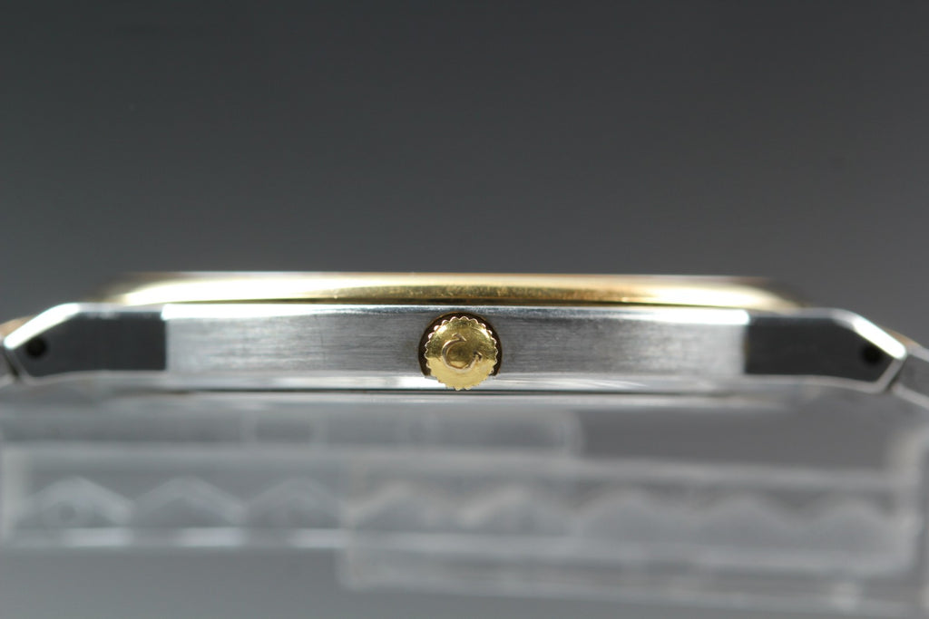 1984 Near MINT OMEGA Seamaster 33mm 196.0277 Quartz Cal.1432 Gold Men's Vintage