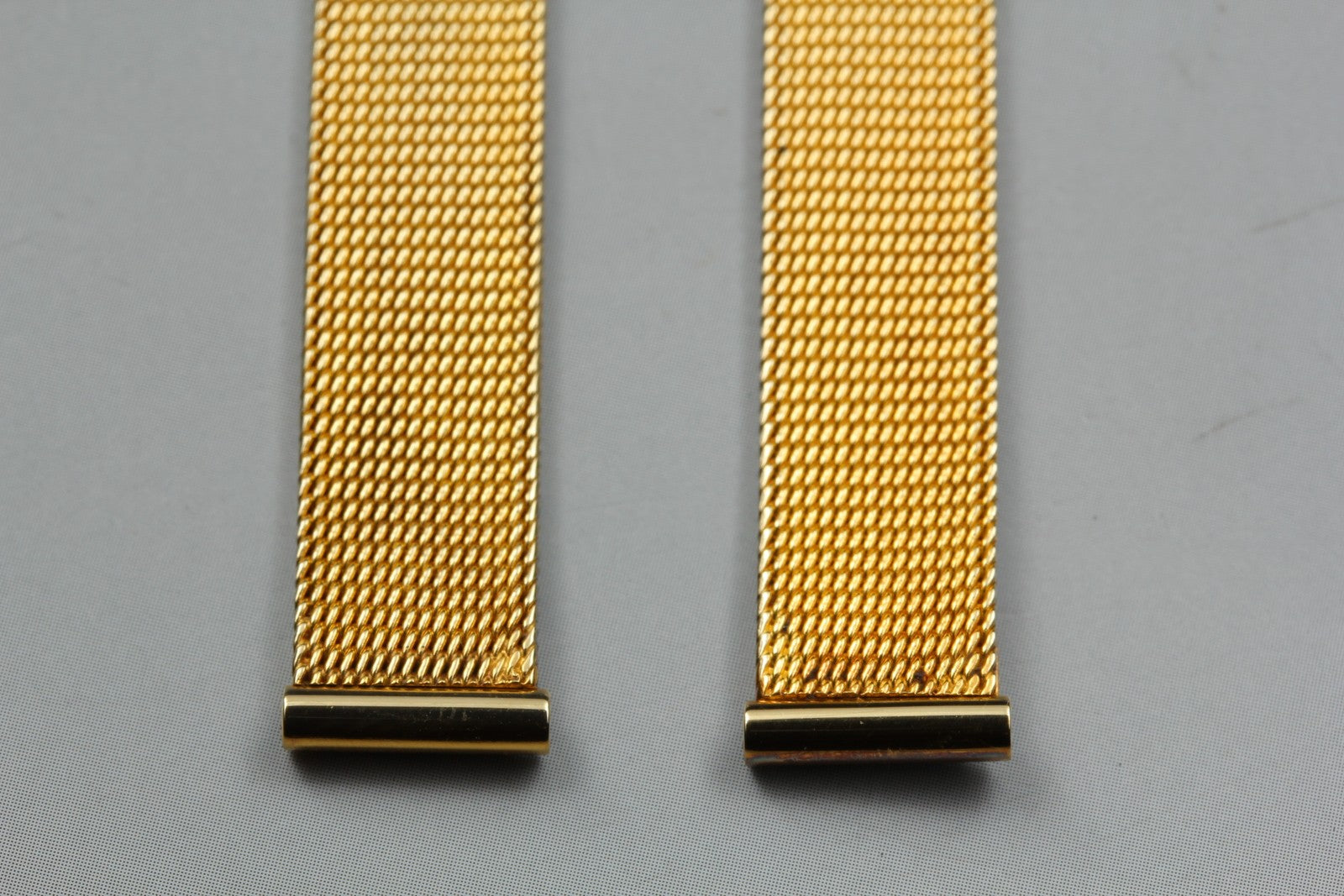 Near MINT OMEGA Milanese/Mesh Band 6019 11mm Gold Plated Bracelet Women Vintage