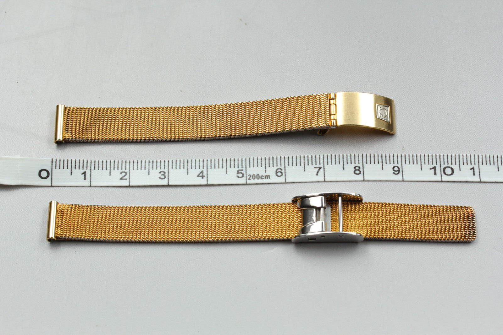 Near MINT OMEGA Milanese/Mesh Band 6019 11mm Gold Plated Bracelet Women Vintage