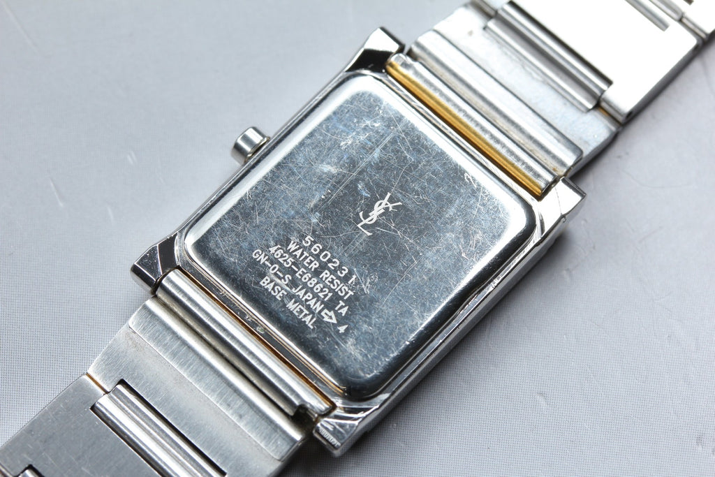 Yves Saint Laurent 4625-E68621 23mm Quartz White Roman Dial Women Vintage Exc+5