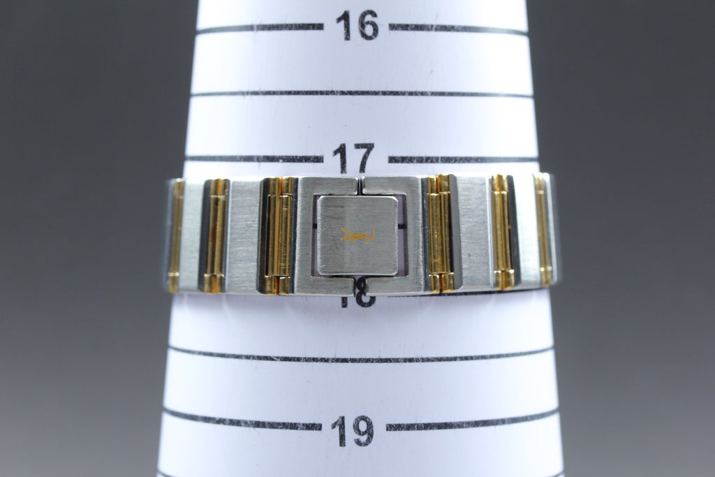 Yves Saint Laurent 4625-E68621 23mm Quartz White Roman Dial Women Vintage Exc+5