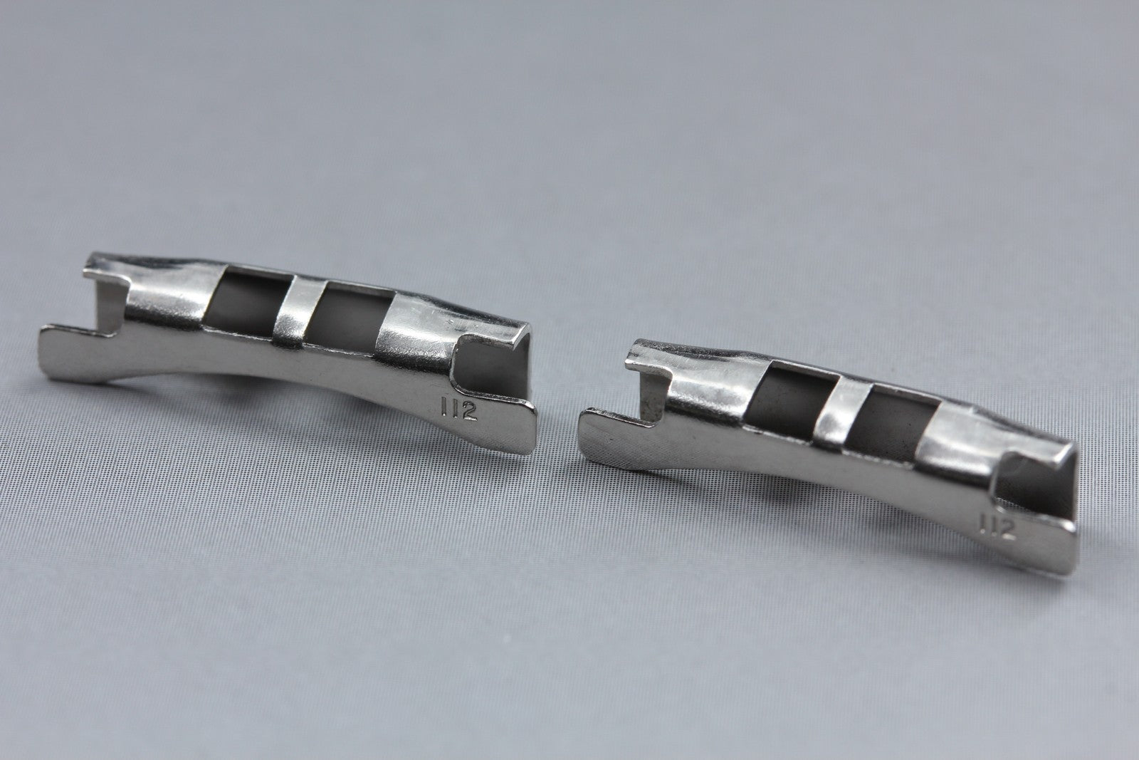 Near MINT OMEGA Genuine Bracelet 19mm FF112 Stainless steel Silver Men's Vintage