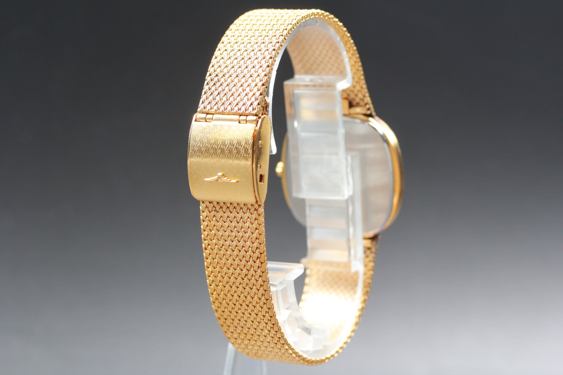 Near MINT LONGINES 150 3344 30mm Quartz Gold Plated Gold Dial Men's Vintage